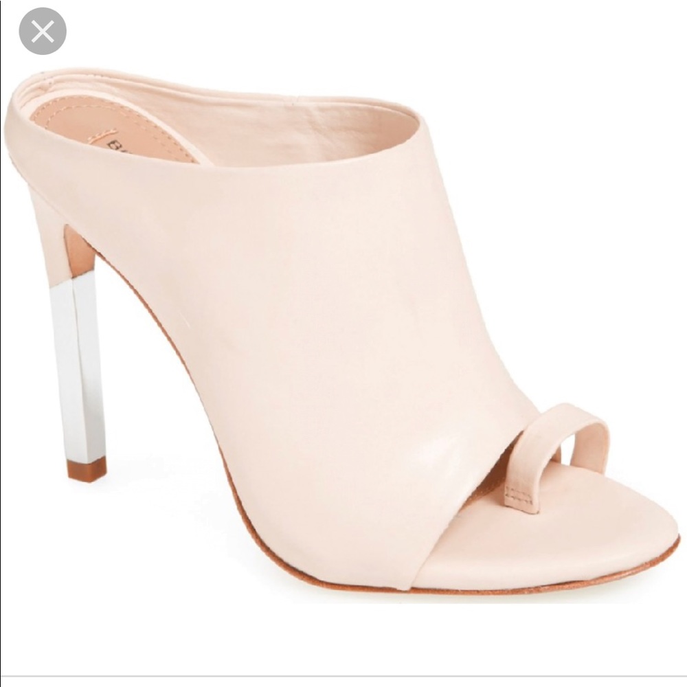 Bcbg Dag Mule Heels - Nude Baby Pink.